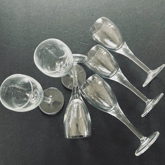 VINTAGE Set of 6 Stemmed Cordial/Aperitif Glasses EUC - Picture 1 of 6